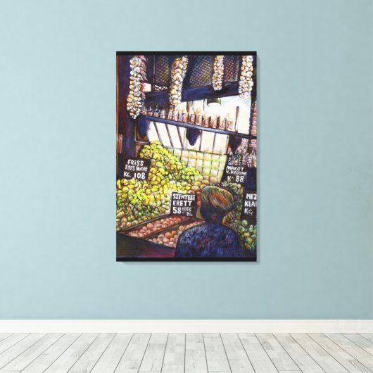 Afmetingen van Curiosity Canvas Afdruk (Insitu (Houten vloer))