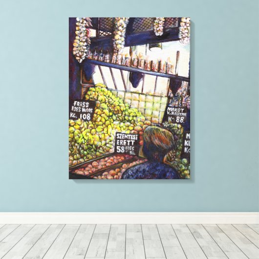 Afmetingen van Curiosity Canvas Afdruk (Insitu (Houten vloer))