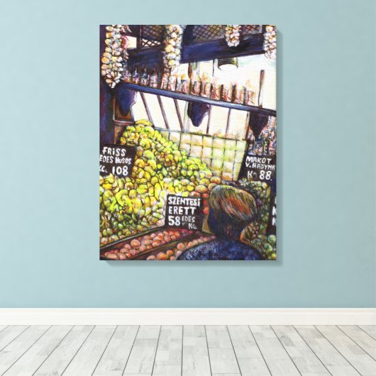 Afmetingen van Curiosity Canvas Afdruk (Insitu (Houten vloer))