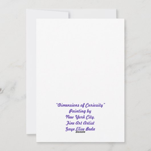 Afmetingen van Curiosity Feestdagenkaart (Achterkant)