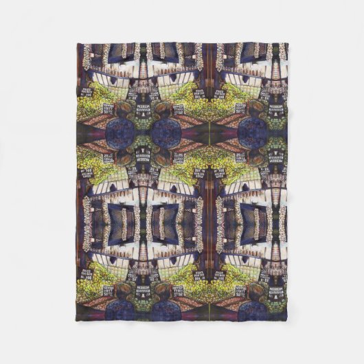 Afmetingen van Curiosity Fleece Deken (Voorkant)