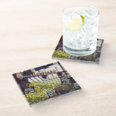 Afmetingen van Curiosity Glazen Onderzetter (Schuin)