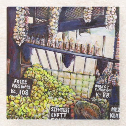 Afmetingen van Curiosity Glazen Onderzetter (Voorkant)