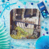 Afmetingen van Curiosity Papieren Bordje (Feest)