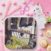 Afmetingen van Curiosity Papieren Bordje (Feest)