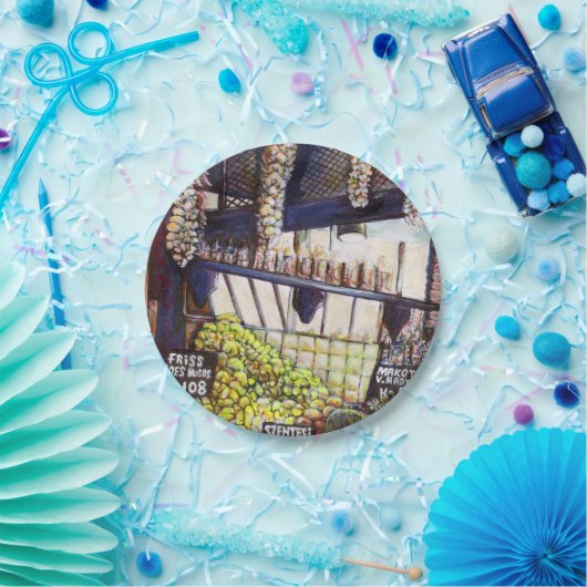 Afmetingen van Curiosity Papieren Bordje (Feest)