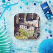 Afmetingen van Curiosity Papieren Bordje (Feest)