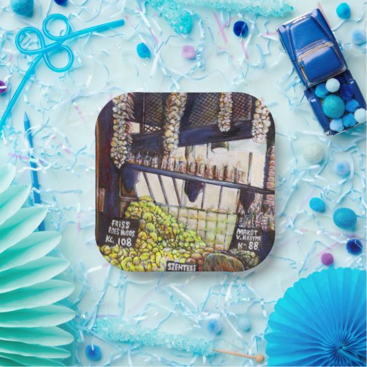 Afmetingen van Curiosity Papieren Bordje (Feest)