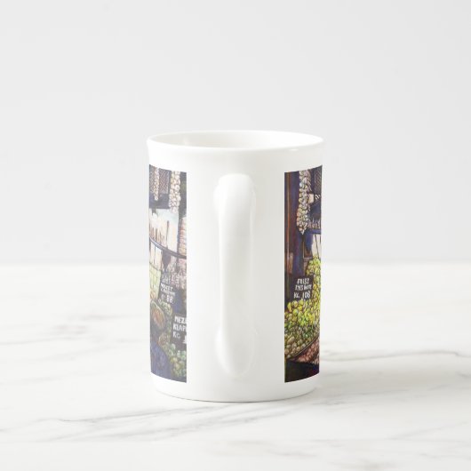 Afmetingen van Curiosity Porselein Kop (Achterkant)