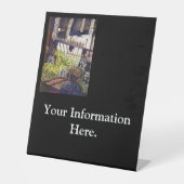 Afmetingen van Curiosity Reclamebord Met Voetstuk (Voorkant)