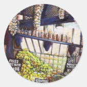 Afmetingen van Curiosity Ronde Sticker (Voorkant)