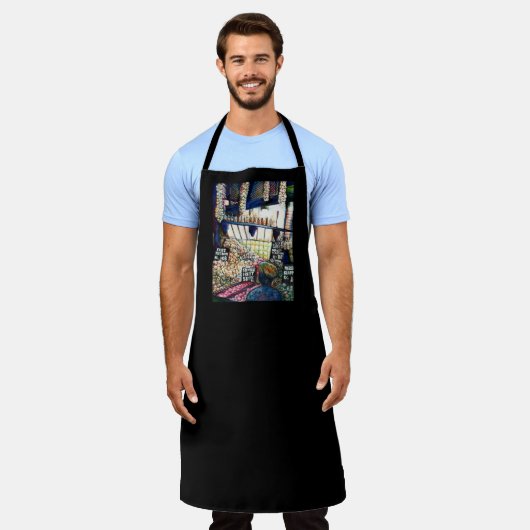 Afmetingen van Curiosity Schort (Gedragen)