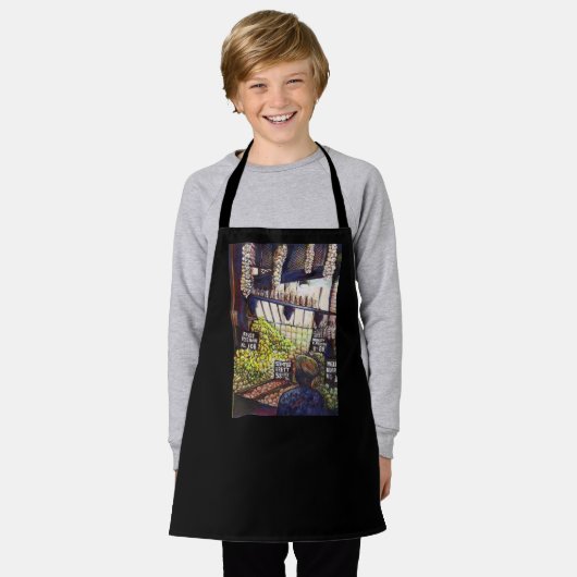 Afmetingen van Curiosity Schort (Gedragen)