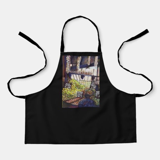 Afmetingen van Curiosity Schort (Voorkant)