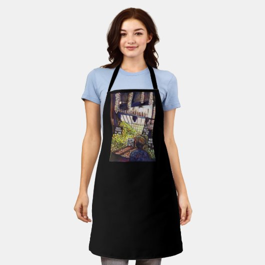 Afmetingen van Curiosity Schort (Gedragen)