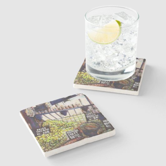 Afmetingen van Curiosity Stenen Onderzetter (Zijkant)