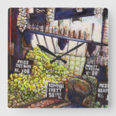 Afmetingen van Curiosity Vierkante Klok (Voorkant)