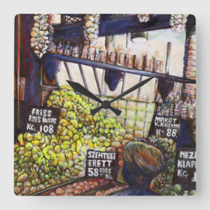 Afmetingen van Curiosity Vierkante Klok