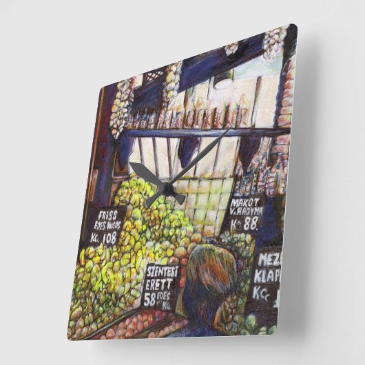 Afmetingen van Curiosity Vierkante Klok (Hoek)