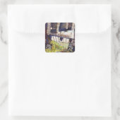 Afmetingen van Curiosity Vierkante Sticker (Tas)