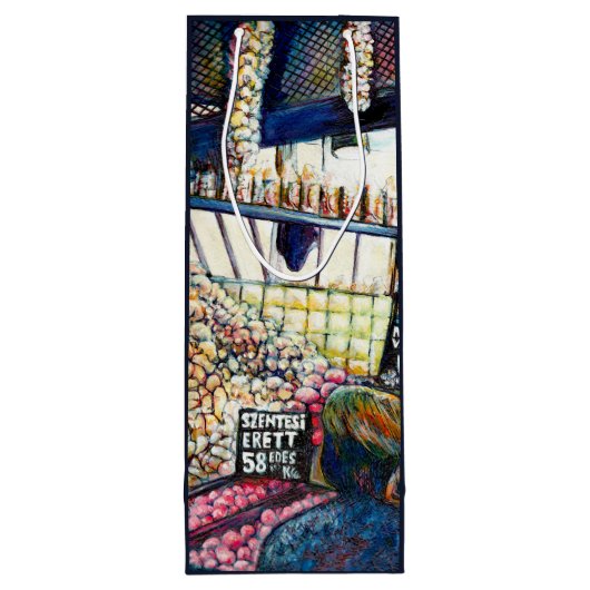 Afmetingen van Curiosity Wijn Cadeautas (Achterkant)