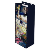 Afmetingen van Curiosity Wijn Cadeautas (Voorkant Gekanteld)