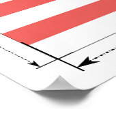 Afmetingen van de nationale vlag van Maleisië Poster (Hoek)