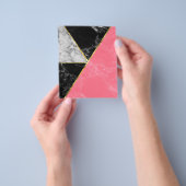 Afmetingen van geometrische abstracte collectie va flyer (Hand)