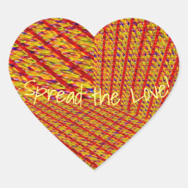 Afmetingen van Getextureerd afspeelbaar geluk met Hart Sticker