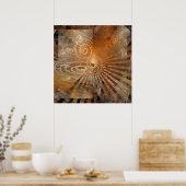 "Afmetingen van het open hart" Poster (Keuken)