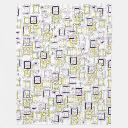 Afmetingen vergrendeling fleece deken (Voorkant)