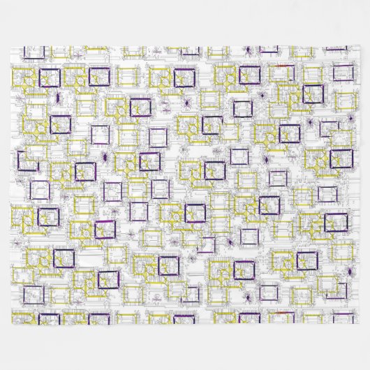 Afmetingen vergrendeling fleece deken (Voorkant (Horizontaal))