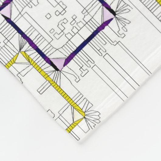 Afmetingen vergrendeling fleece deken (Hoek)