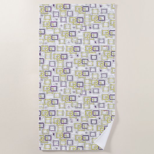 Afmetingen vergrendeling strandlaken (Voorkant)