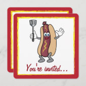 Afnamaak met hot-dog kaart (Voorkant / Achterkant)