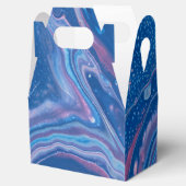 Afname blauw en roze marmer bedankdoosjes (Geopend)