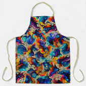 Afname kleurrijke vloeistofinkt schort (Voorkant)