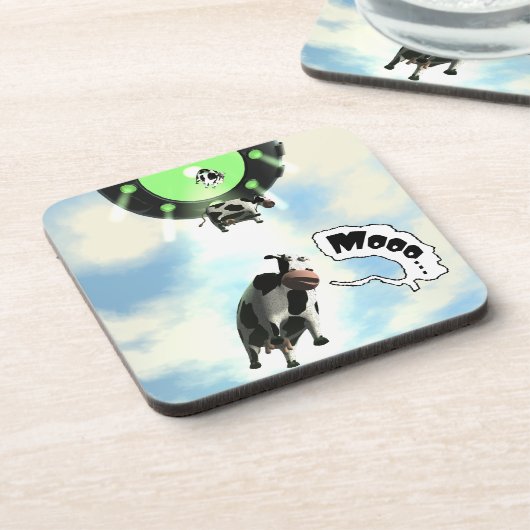 Afname van UFO-Koe Bier Onderzetter (Linkerzijde)