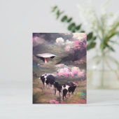 Afname van UFO-Koe Briefkaart (Staand voorkant)