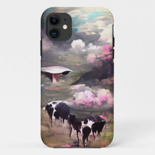 Afname van UFO-Koe Case-Mate iPhone Case