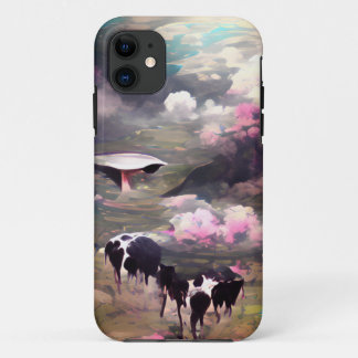 Afname van UFO-Koe Case-Mate iPhone Case