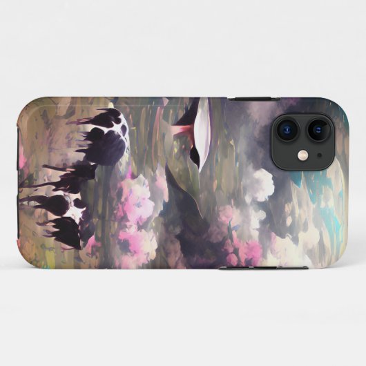 Afname van UFO-Koe Case-Mate iPhone Case (Achterkant (horizontaal))