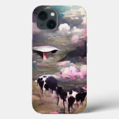 Afname van UFO-Koe Case-Mate iPhone Case (Achterkant)