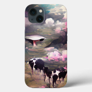 Afname van UFO-Koe Case-Mate iPhone Case