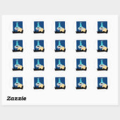 Afname van UFO-Koe Ronde Sticker (Vel)