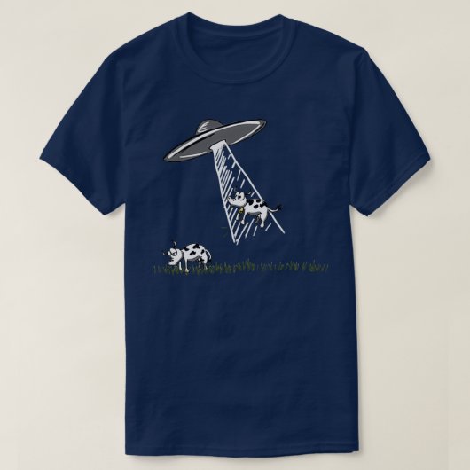 Afname van UFO-Koe T-shirt (Design voorkant)