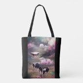 Afname van UFO-Koe Tote Bag (Achterkant)