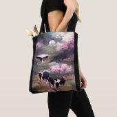 Afname van UFO-Koe Tote Bag (Dichtbij)