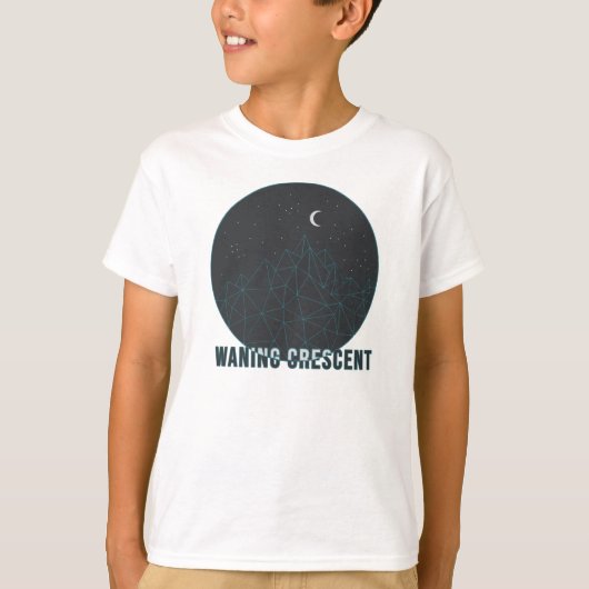 Afnemende halve maan t-shirt (Voorkant)