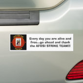 AFOSI Strike Team Bumpersticker (Op auto)